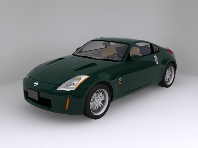 nisssan 350z 3D Model .c4d .max .obj .3ds .fbx .stl .blend 