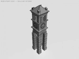 годинникова вежа2 3D Модель