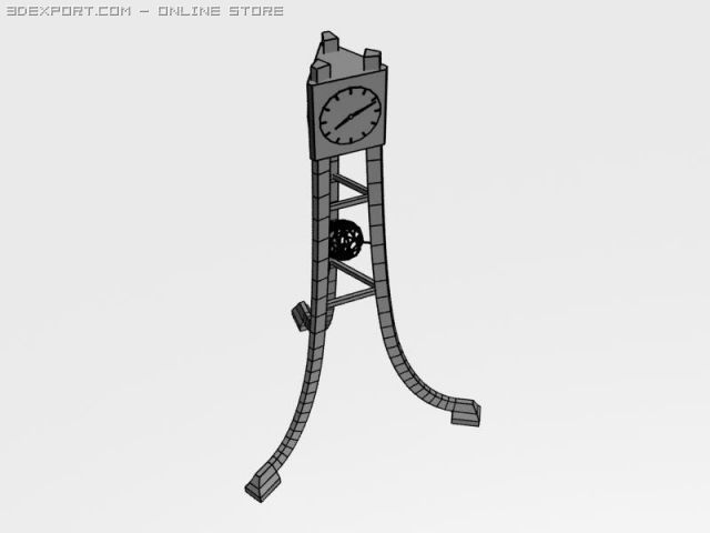 clocktower3 3D-Modell .c4d .max .obj .3ds .fbx .stl .blend 