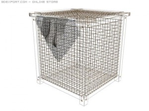 bath basket Modello 3D