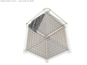 bath basket Modello 3D