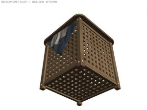 bath basket Modello 3D