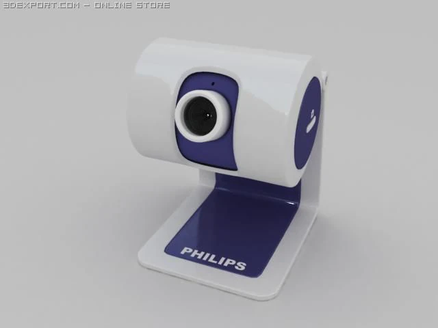 web camera philips 3D Model .c4d .max .obj .3ds .fbx .stl .blend