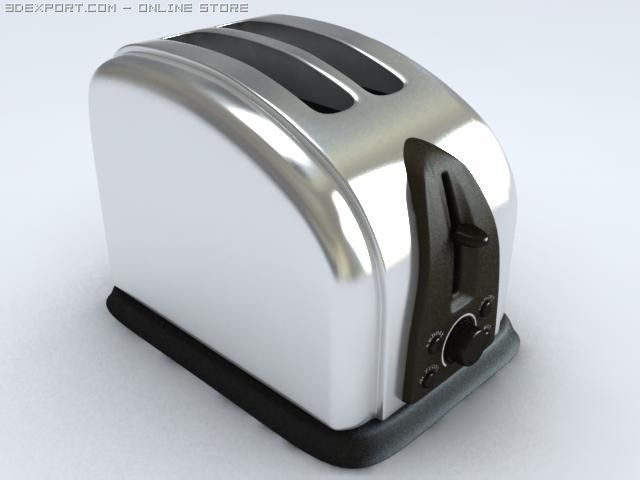 toaster Modello 3D .c4d .max .obj .3ds .fbx .stl .blend 
