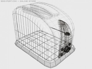 toaster Modello 3D