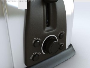 toaster Modello 3D