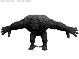 gorila Modelo 3D