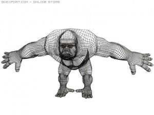 gorila 3Dモデル