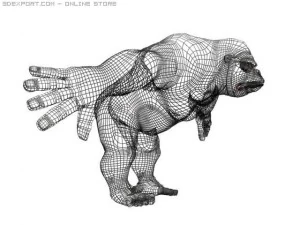 горила 3D Модель