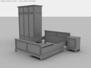 bed room 3D Model