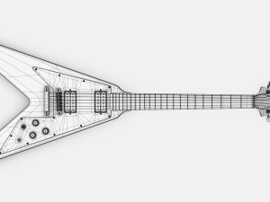 Gibson flying v 3D 模型