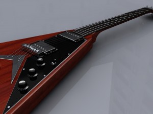 Gibson flying v 2 3Dモデル