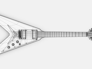Gibson flying v 2 3Dモデル