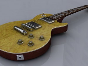 Gibson les paul 3D-Modell