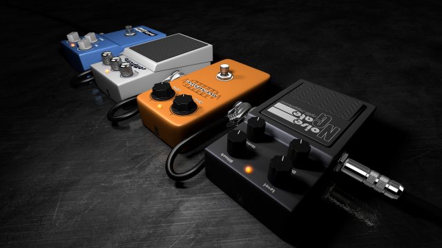 Guitar fx pedals Modelo 3D .c4d .max .obj .3ds .fbx .stl .blend 