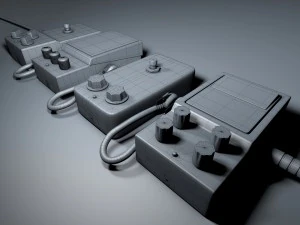 Guitar fx pedals 3D Model
