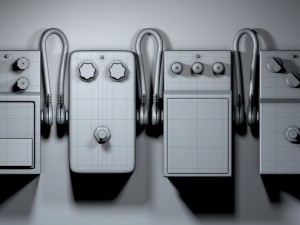 Guitar fx pedals Modelo 3D