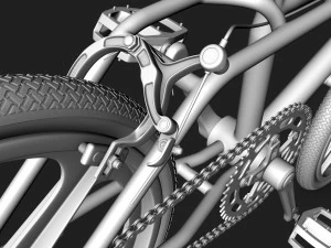 BMX 자전거 3D 모델