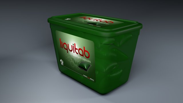 liquitab detergent 3D Model .c4d .max .obj .3ds .fbx .stl .blend 