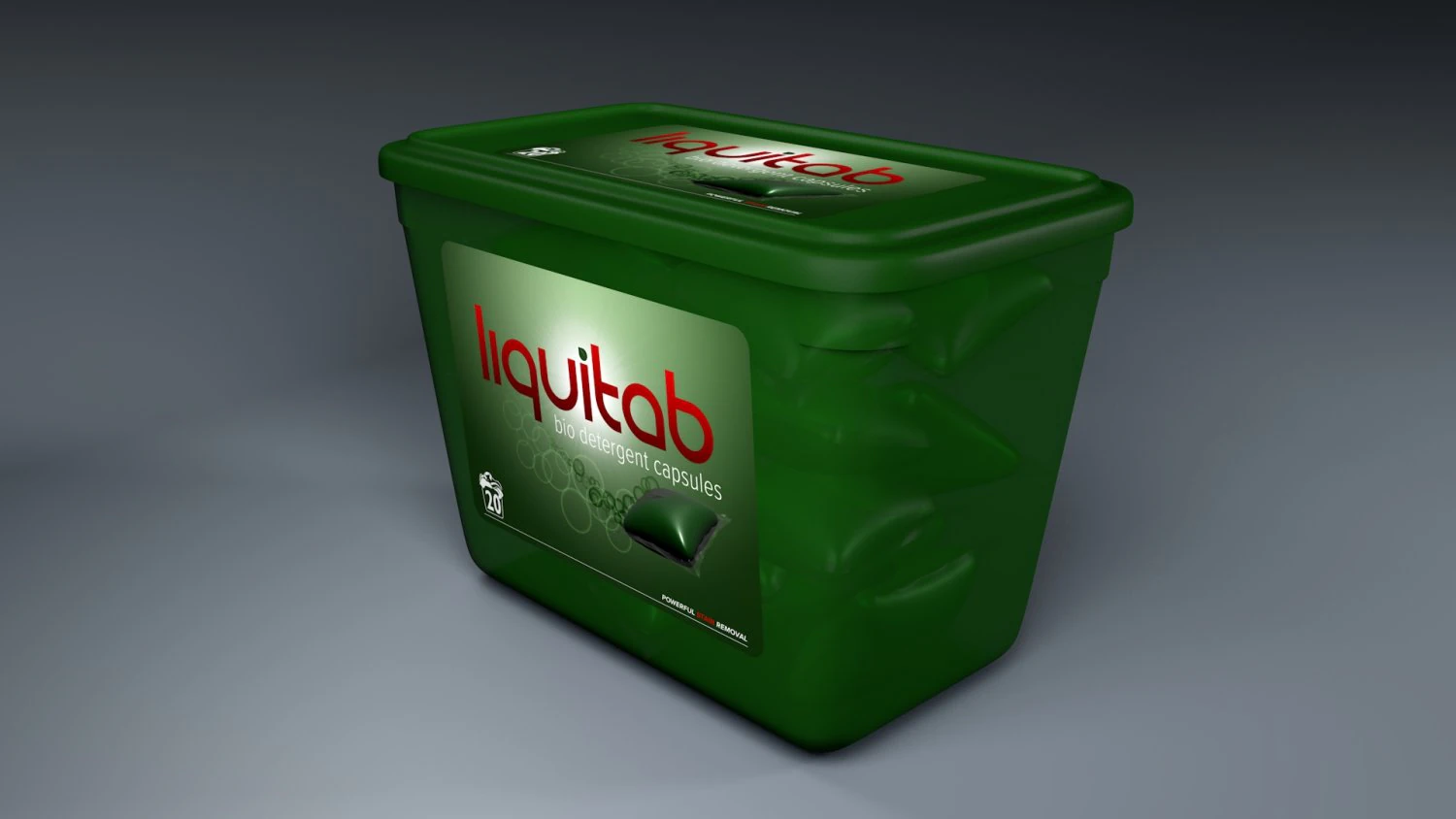 D&eacute;tergent Liquitab Modèle 3D .c4d .max .obj .3ds .fbx .stl .blend 