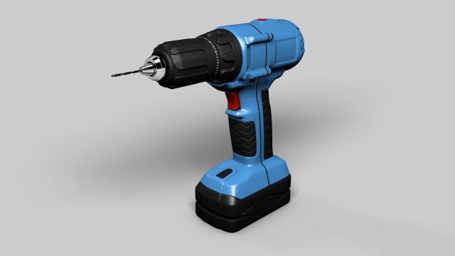 Drill 3D 模型 .c4d .max .obj .3ds .fbx .stl .blend 