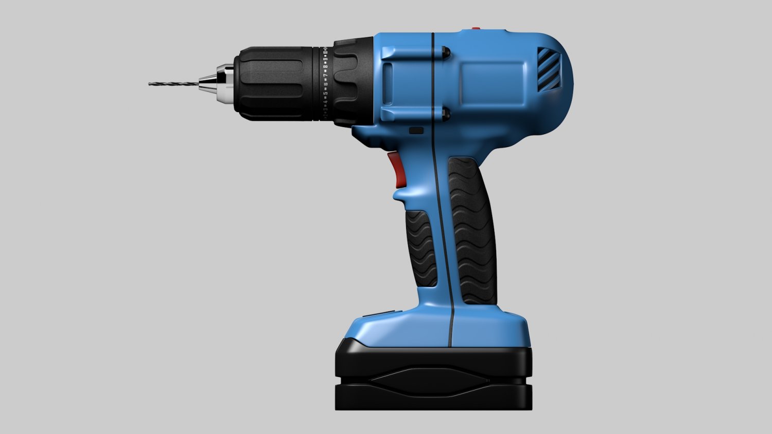 3д модель шуруповерта. 16. 17 бур. Мод на дрель. 5.