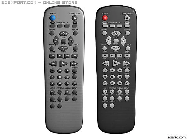 remote control 3D Model .c4d .max .obj .3ds .fbx .stl .blend 