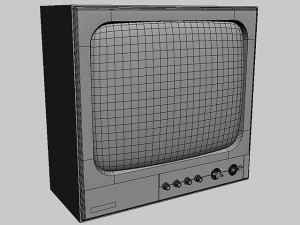 old tv Modèle 3D