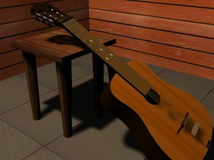 la mia vecchia chitarra Modello 3D