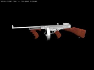 thompson m1928 3D Модель