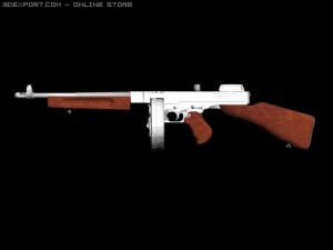 thompson m1928 3D Model