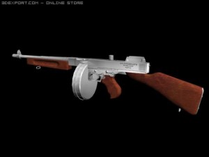 thompson m1928 3D Model