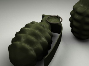grenade u.s 3D Model