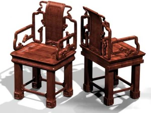 sedia antica Modello 3D