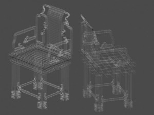 antique chair 3Dモデル