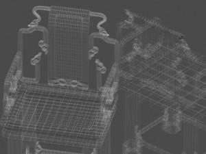 antique chair 3Dモデル