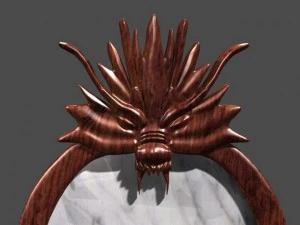 antique dragon chair 3D Model