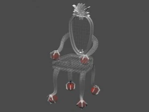 antique dragon chair 3D Model