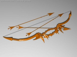 bone bow Model 3D