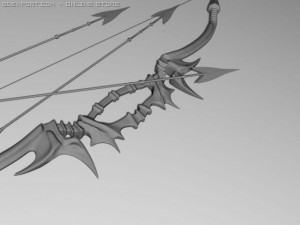 bone bow Model 3D