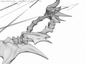 bone bow Model 3D