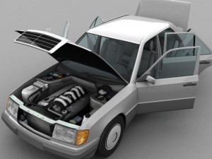 mercedes  benz w124 3D Model