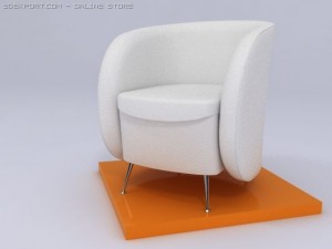 vinto armchair Modello 3D