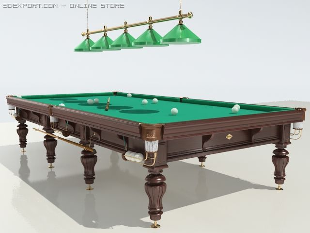 russian billiards 3Dモデル .c4d .max .obj .3ds .fbx .stl .blend 