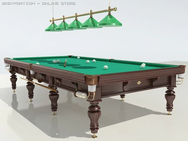 russian billiards 3D Model .c4d .max .obj .3ds .fbx .stl .blend 