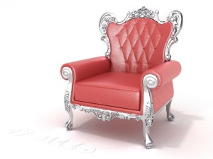 armchair karede Modello 3D