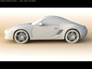 porsche cayman s 2006 3Dモデル