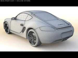 porsche cayman s 2006 3D Model