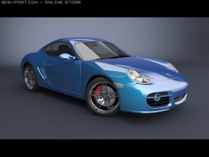 porsche cayman s 2006 3Dモデル