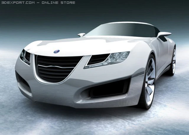 saab aero x concept 3D Model .c4d .max .obj .3ds .fbx .stl .blend